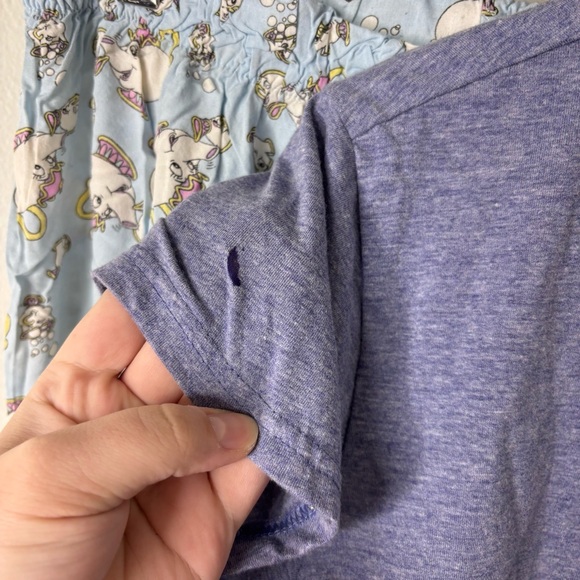 Disney Primark Beauty and the Beast Chip Pajama Set Size M - Picture 4 of 7